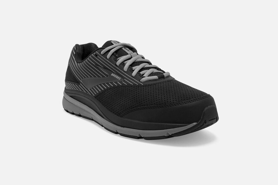 Brooks Addiction Walker Suede Running Shoes - Mens - Black - TH8273590